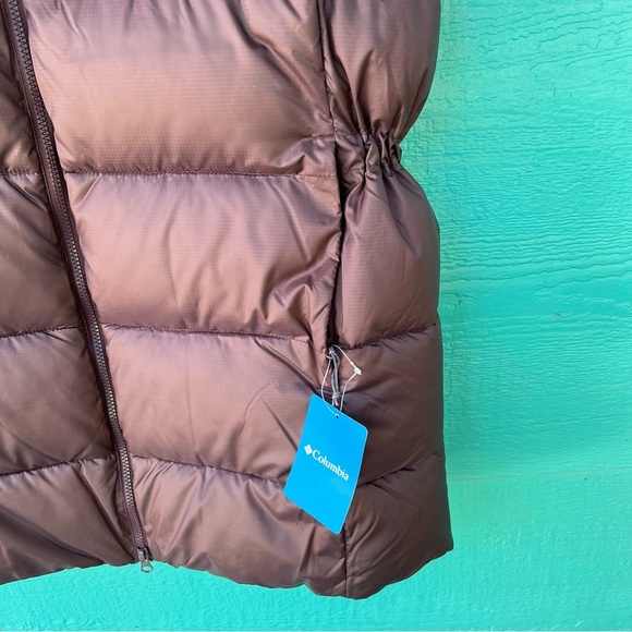 COLUMBIA PUFFECT LONG PUFFER VEST SIZE XL BROWN NWT - Picture 10 of 11